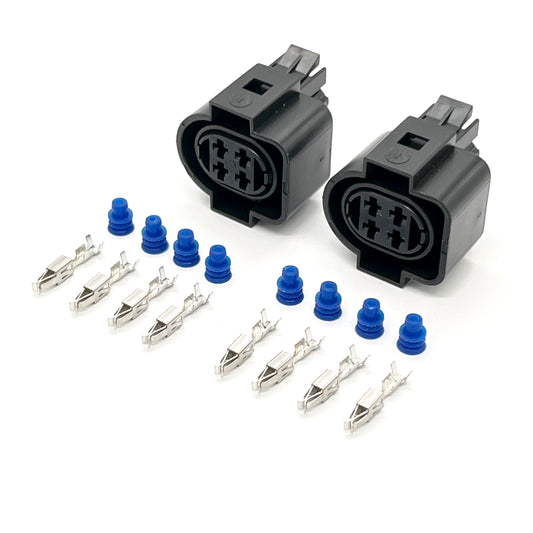 Mk3 VW European E-Code Headlight Female Connector Plugs