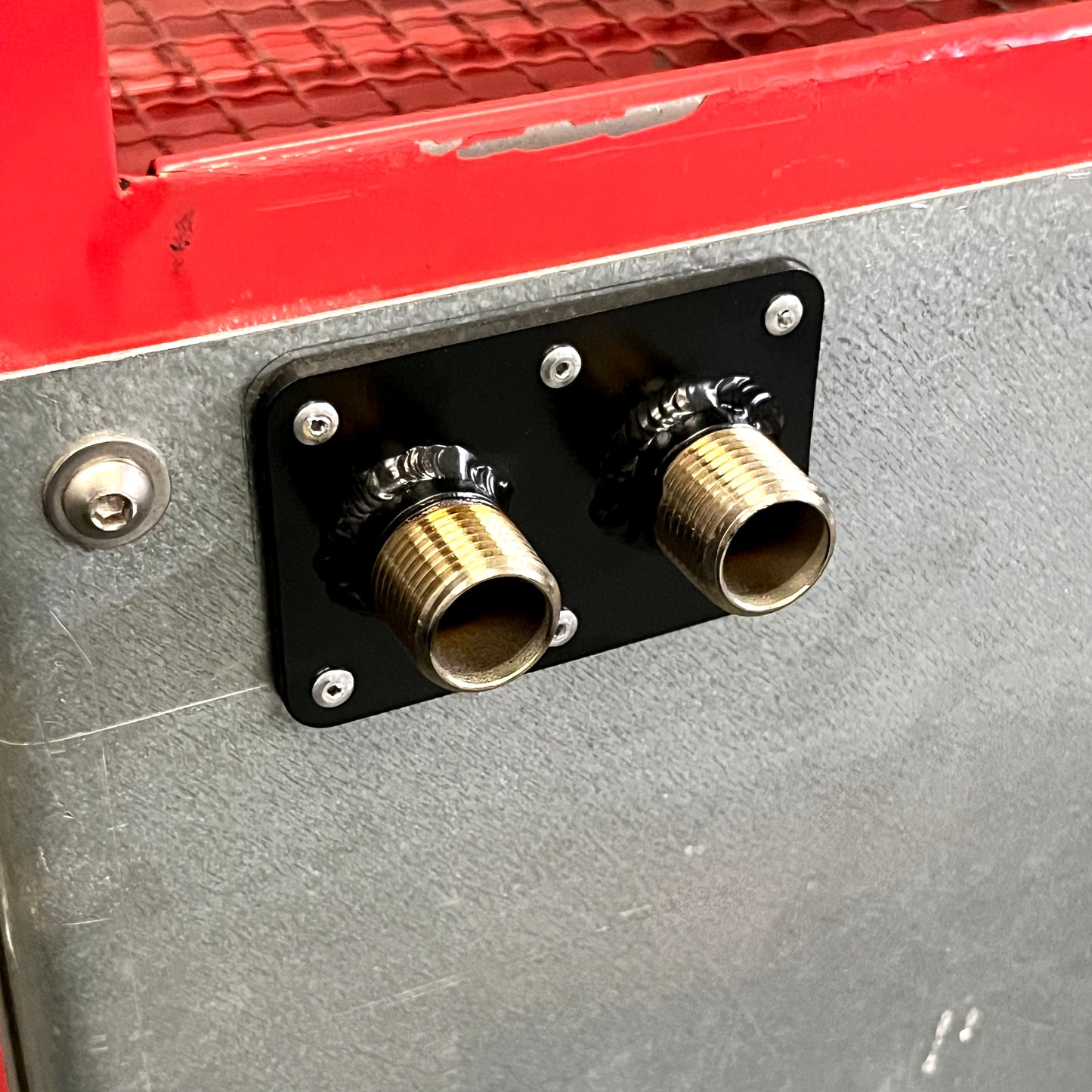 Sand Blast Cabinet Air/Media Stainless Bulkhead Harbor Freight Blasting Upgrade