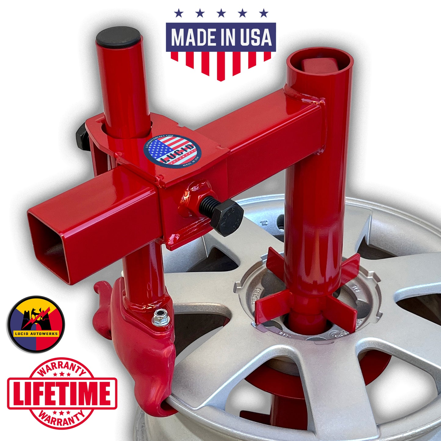 Ultimate Manual Tire Changer LITE (with Cone) Modified Duck Head Attachment