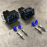 (2 SETS) VW Audi 2-Pin Female Connector Plugs